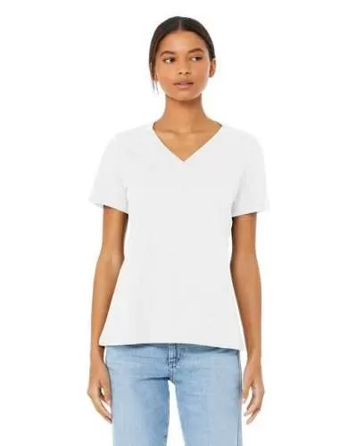 Bella + Canvas 6405CVC Ladies Relaxed Heather CVC Jersey V-Neck T-Shirt