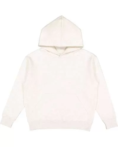 LAT 2296 Youth Fleece Hooded Pullover Sweatshirt With Pouch Pocket