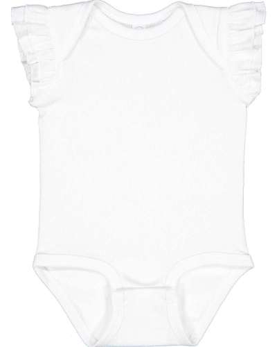 Rabbit Skins 4439 Infant Flutter Sleeve Bodysuit