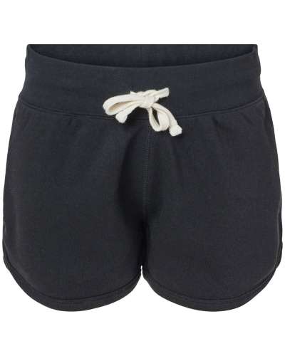 J America 8856JA Ladies Triblend Fleece Short