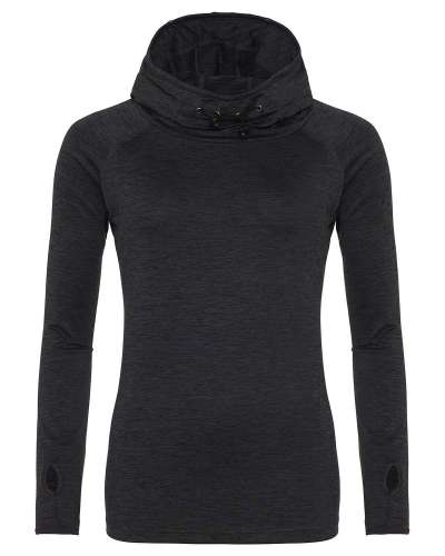 Just Hoods By AWDis JCA038 Ladies Cool Cowl-Neck Long-Sleeve T-Shirt