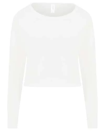 Just Hoods By AWDis JHA035 Ladies Cropped Pullover Sweatshirt