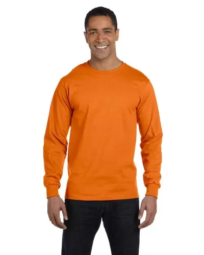 Hanes 5186 Adult Long-Sleeve Beefy-T