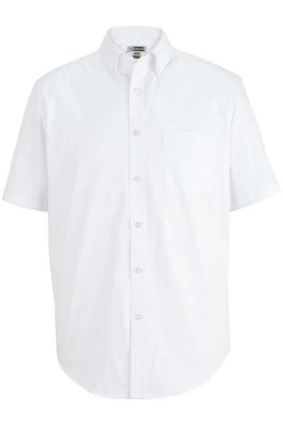 Edwards 1926 Men's S/S Wrinkle Free Pinpoint Oxford Shirt