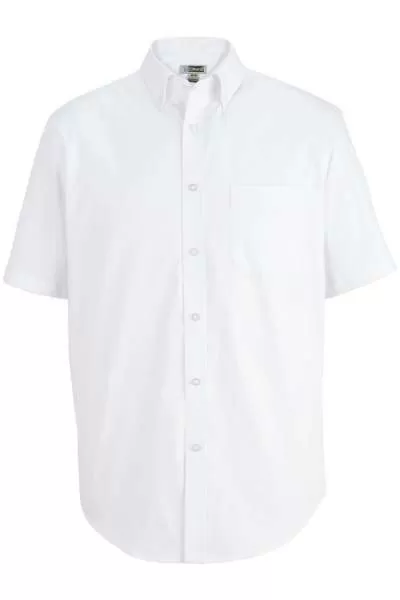 Edwards 1926 Men's S/S Wrinkle Free Pinpoint Oxford Shirt