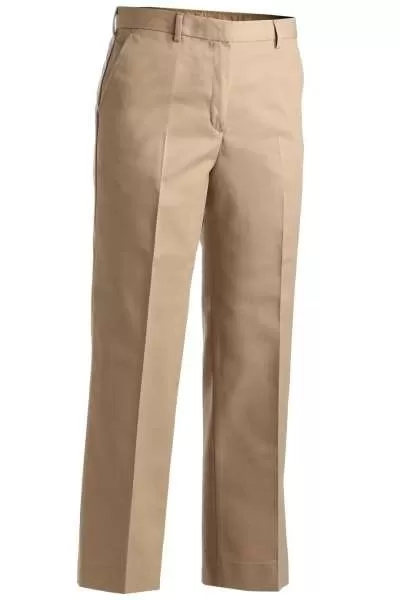 Edwards 8519 Ladies' Business Casual Flat Front Chino Pant