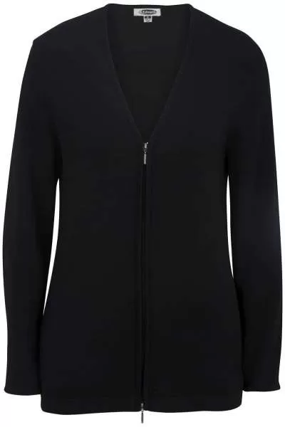 Edwards 7062 Ladies' Full Zip V-Neck Cardigan Sweater