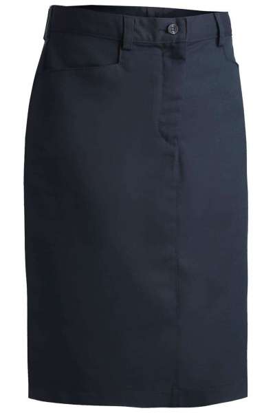 Edwards 9711 Ladies' Blended Chino Skirt-Medium Length