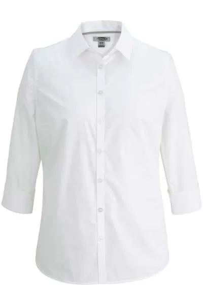 Edwards 5317 Ladies' 3/4 Sleeve Stretch Broadcloth Shirt