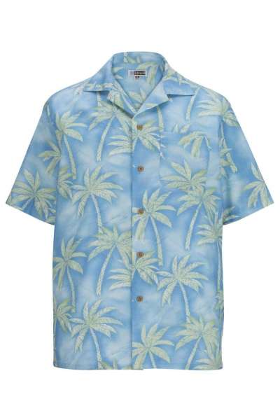Edwards 1034 Tropical Palm Tree Camp Shirt