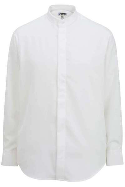 Edwards 1392 Men's Batiste Banded Collar Shirt