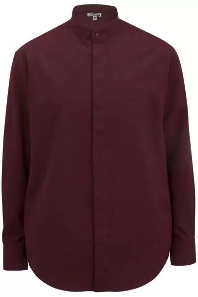 Edwards 1392 Men's Batiste Banded Collar Shirt