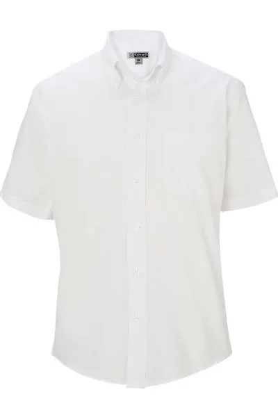 Edwards 1925 Men's Pinpoint Oxford Shirt - Short Sleeve