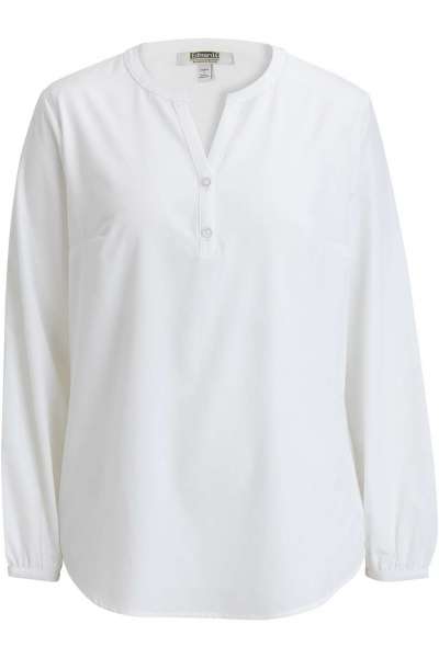Edwards 5275 Ladies Open V Neck Long Sleeve Blouse