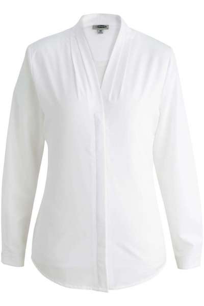 Edwards 5274 Ladies' V-Neck Ls Blouse