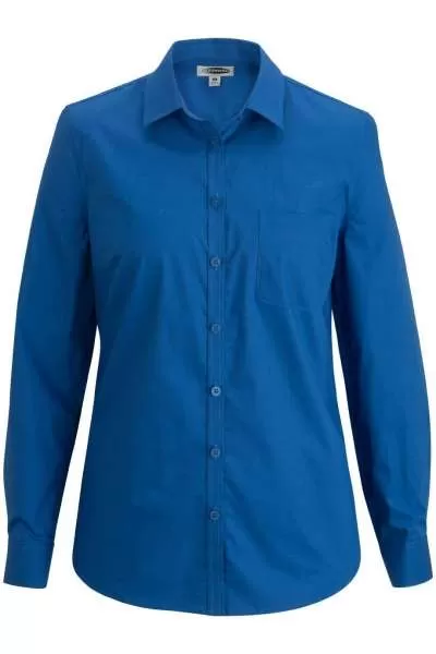 Edwards 5246 Ladies' L/S Stretch Poplin Blouse