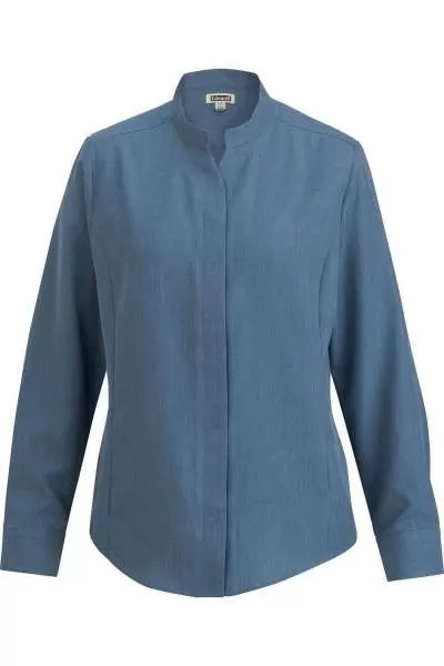 Edwards 5398 Ladies' Stand-Up Collar Shirt