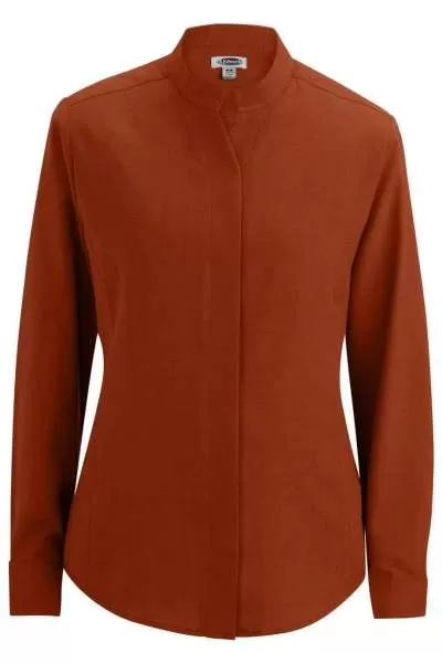 Edwards 5398 Ladies' Stand-Up Collar Shirt