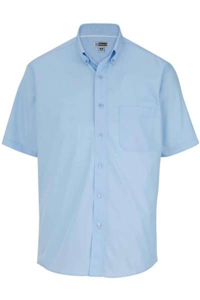 Edwards 1245 Men's Lightweight Short Sleeve Poplin Shirt