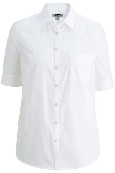 Edwards 5231 Ladies' S/S Stretch Poplin Blouse 