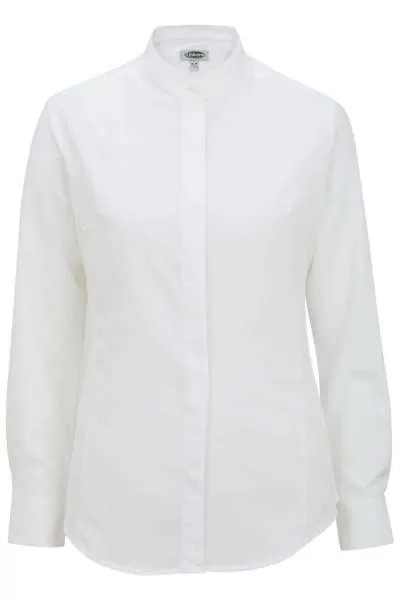 Edwards 5392 Ladies' Batiste Banded Collar Shirt