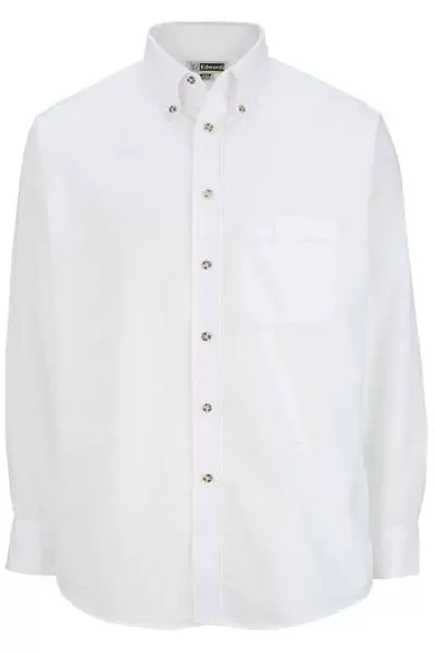 Edwards 1280 Men's Easy Care Long Sleeve Poplin Shirt