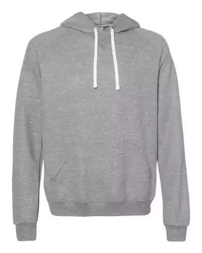 JERZEES 90MR Unisex Snow Heather French Terry Raglan Hooded Sweatshirt 2 Pack