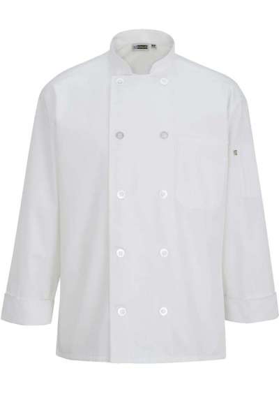 Edwards 3363 10 Button Chef Coat With Mesh