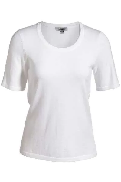 Edwards 7055 Ladies' Short Sleeve Scoop Neck Sweater