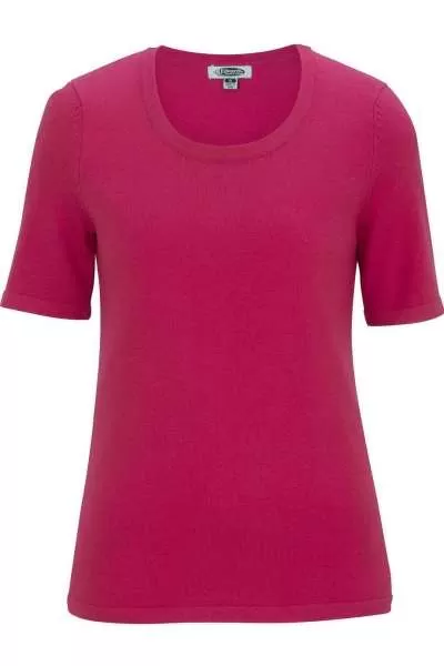 Edwards 7055 Ladies' Short Sleeve Scoop Neck Sweater