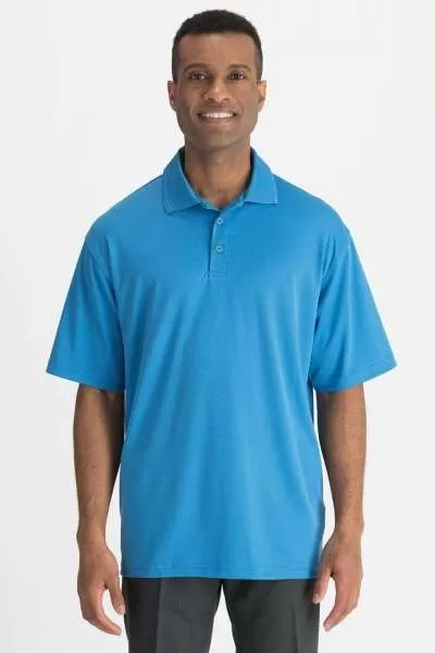 Edwards 1580 Men's Performance Flat-Knit Short Sleeve Polo