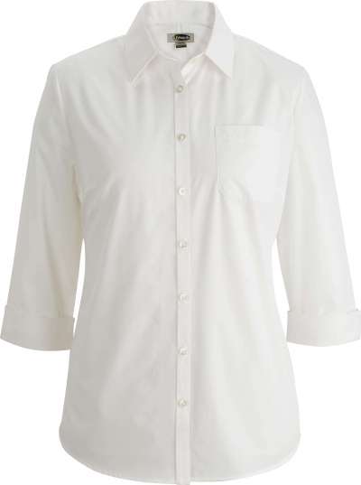 Edwards 5355 Ladies Essential Broadcloth Shirt 3/4 Sleeve