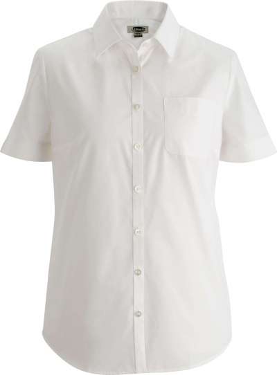 Edwards 5356 Ladies Essential Broadcloth Shirt Short Sleeve