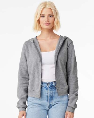 Bella + Canvas 7539 Ladies' Sponge Fleece Full-Zip Hooded Sweatshirt