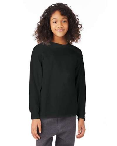 Hanes 5546 Youth Tagless ComfortSoft Long-Sleeve T-Shirt