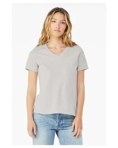 Bella + Canvas 6405 Ladies' Relaxed Jersey Short-Sleeve V-Neck T-Shirt