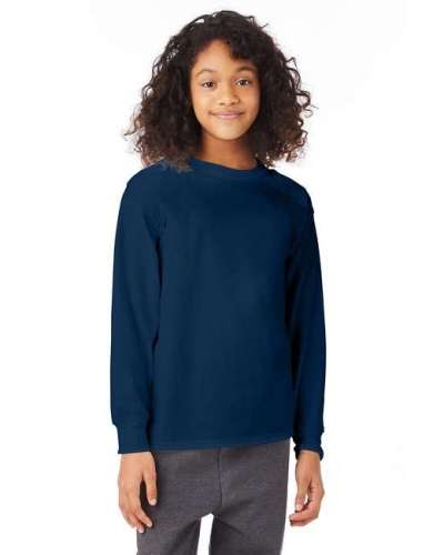 Hanes 5546 Youth Tagless ComfortSoft Long-Sleeve T-Shirt