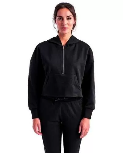 TriDri TD077 Ladies Alice Half-Zip Hooded Sweatshirt