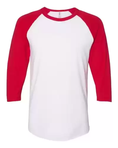 JERZEES 560RR Premium Blend Ringspun Three-Quarter Sleeve Raglan Baseball T-Shirt 2 Pack