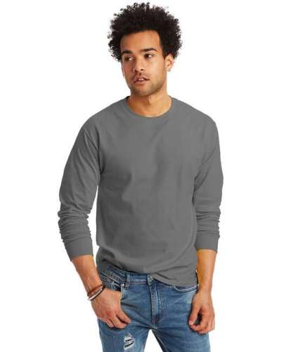 Hanes 5586 Unisex Tagless Long-Sleeve T-Shirt