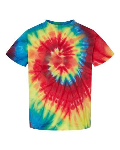 Dyenomite 330MS Toddler Spiral Tie-Dyed T-Shirt