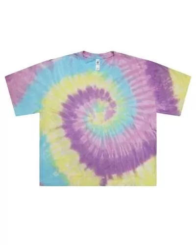 Colortone 1050 Women's Tie-Dyed Crop T-Shirt