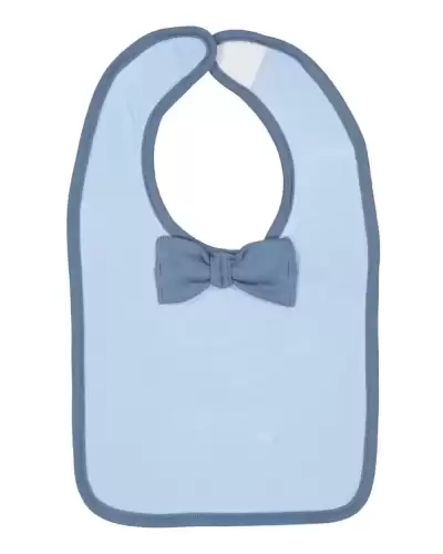 Rabbit Skins 1002 Infant Baby Rib Bow Tie Bib 2 Pack
