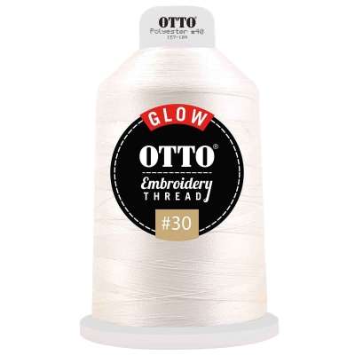 OTTO 157-104 Embroidery Glow in the Dark Thread #30 4,400 yd. King Cone for Adult
