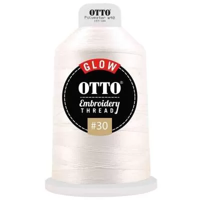 OTTO 157-104 Embroidery Glow in the Dark Thread #30 4,400 yd. King Cone for Adult