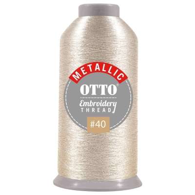 OTTO 157-106 Embroidery Metallic Thread #40 3,300 yd. Cone for Adult
