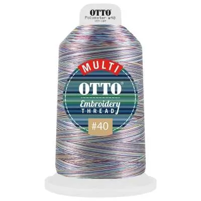 OTTO 157-107 Embroidery Multicolor Thread #40 5,500 yd. King Cone for Adult