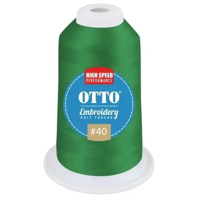 OTTO 157-108 Embroidery Poly Thread #40 1,100 yd. Cone for Adult