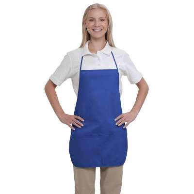 OTTO 802-401 2 Pocket Medium Bib Apron for Adult