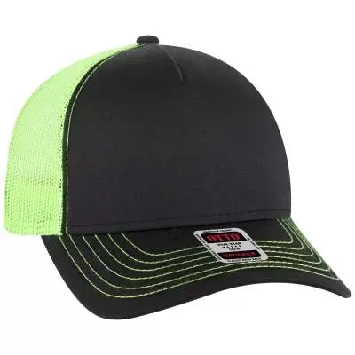 OTTO CAP 102-664 5 Panel Low Profile Mesh Back Trucker Hat for Adult